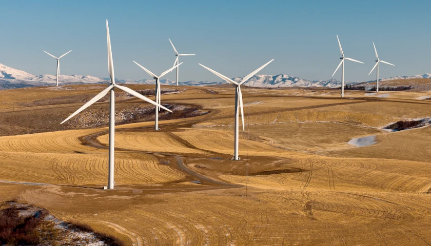 Wind farm in Idaho