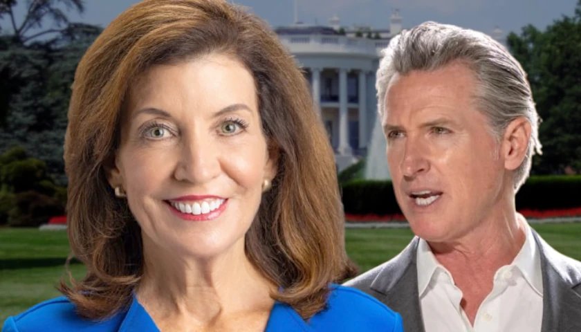 Kathy Hochul and Gavin Newsom